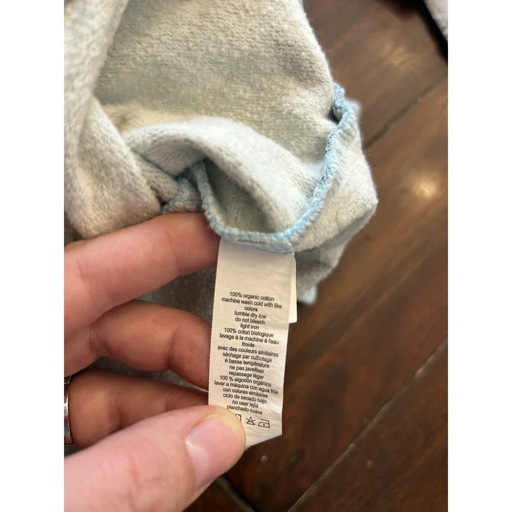 Monica and Andy Sweatshirt Rompers 6-9 months Organic Lot Of 2